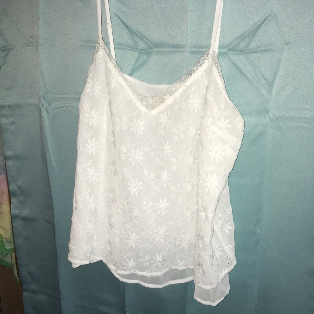 Vintage Eyelet Lace Tank